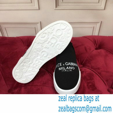 Dolce  &  Gabbana Slip On Sneakers with Logo 01 2021